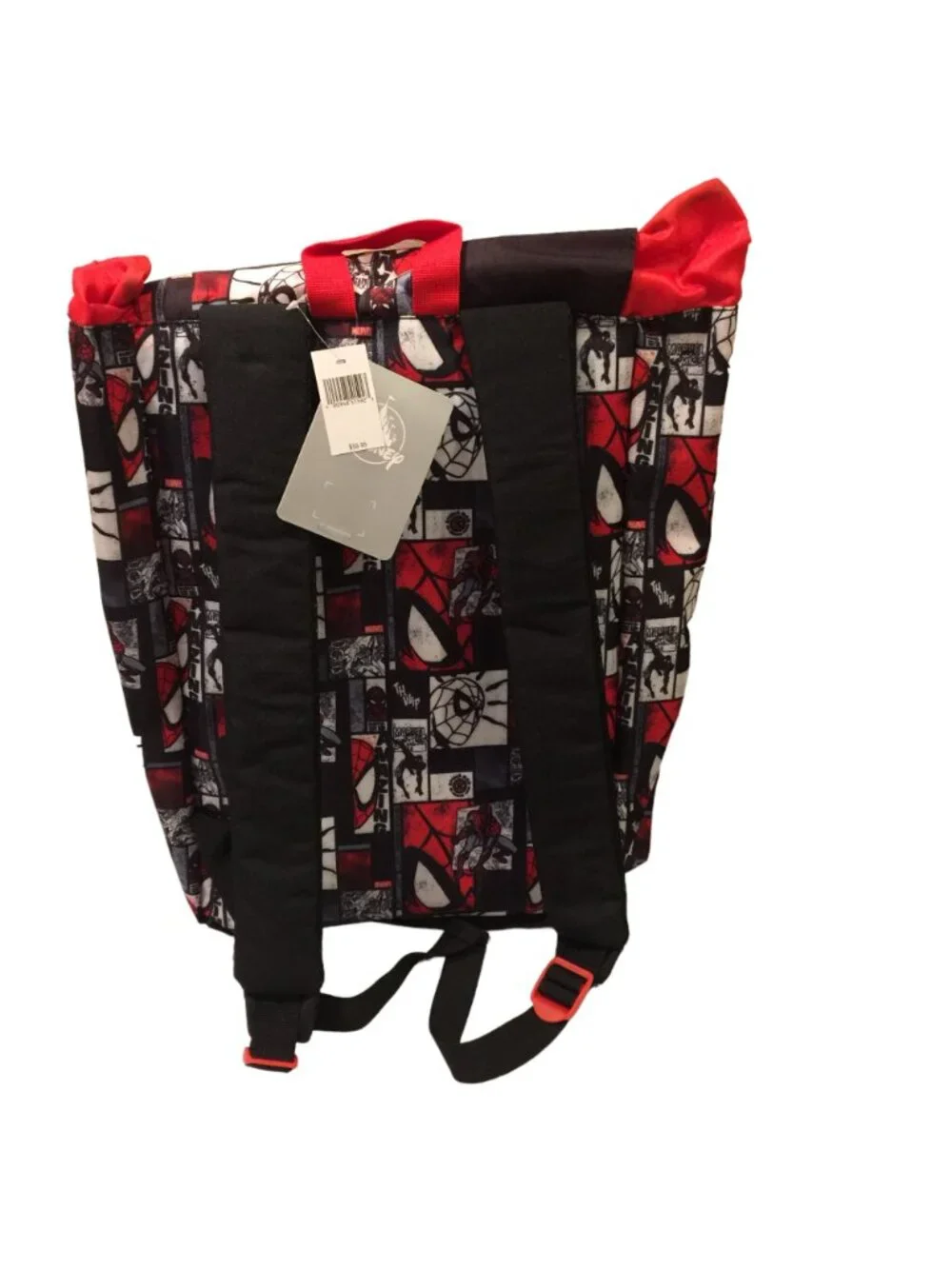 Disney Parks BEYOND AMAZING Spiderman Adjustable Backpack Red Black